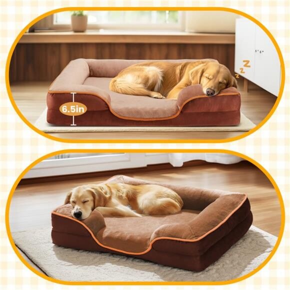 Orthopedic Dog Bed, Comfortable Pet Sofa, Supportive Foam Pet Sofa 28"x23"in - Picture 3 of 6
